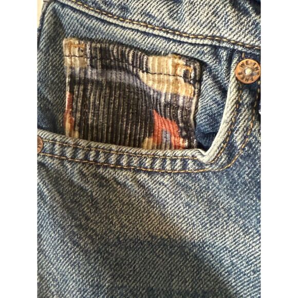 Free People Rocky Mountain Patchwork Jeans Sz 24 USA Made Embroidered Boho $148 - Picture 11 of 14